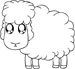 Lamb coloring page