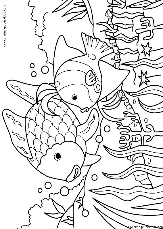 Fish color page, animal coloring pages, color plate, coloring sheet,printable coloring picture