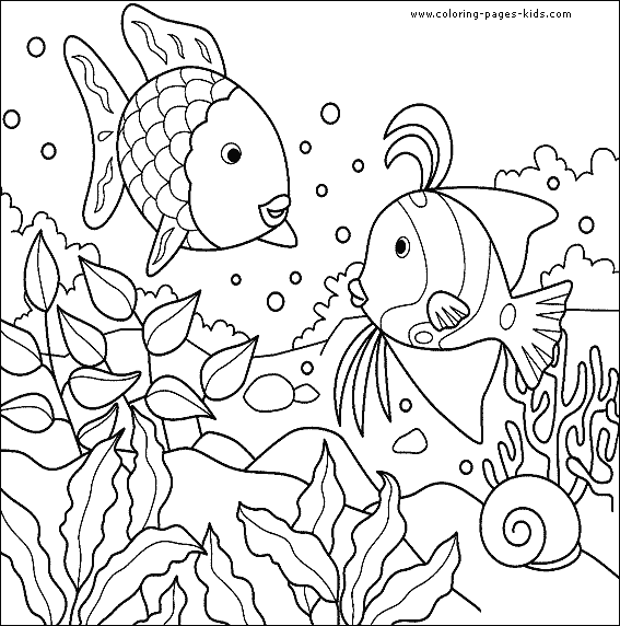 Fish color page, animal coloring pages, color plate, coloring sheet,printable coloring picture
