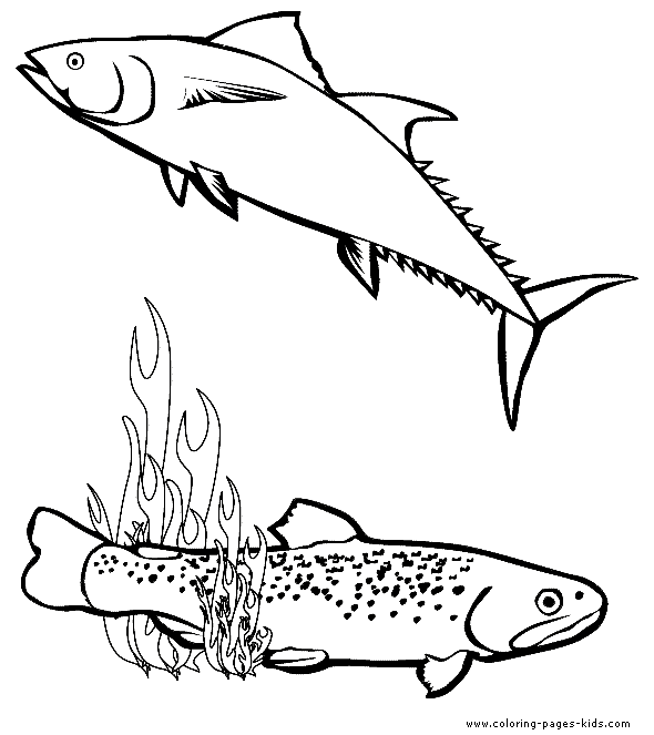 Fish color page, animal coloring pages, color plate, coloring sheet,printable coloring picture