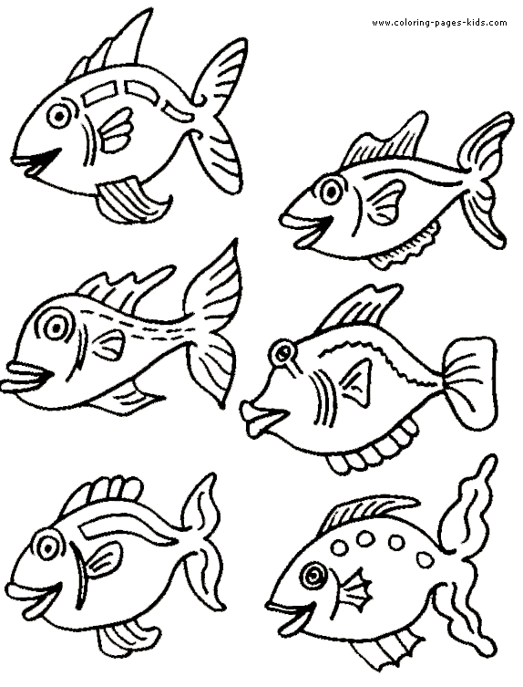 Fish color page, animal coloring pages, color plate, coloring sheet,printable coloring picture