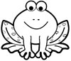 frog coloring page