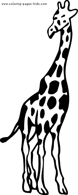 Giraffe color page, animal coloring pages, color plate, coloring sheet,printable coloring picture