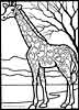 Giraffe coloring page