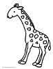 giraffe coloring page