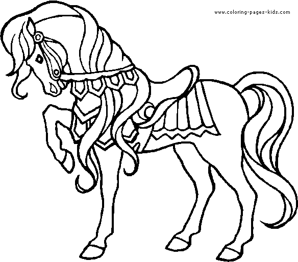 Horse coloring sheet