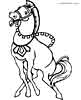 Silly horse coloring page