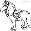 Pony coloring page