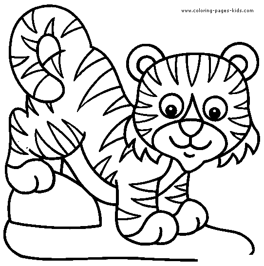 lion cup color page