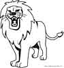 Lion coloring page