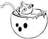 mouse coloring page