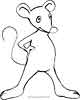 mouse coloring page