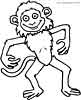 monkey coloring page