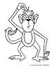 Monkey coloring page for kids