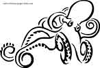 Squid coloring page
