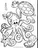 Octopus coloring picture