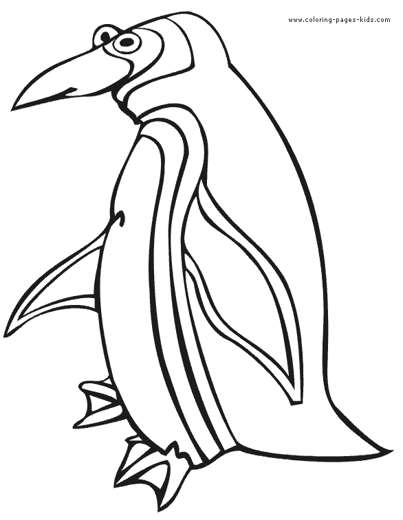 Penguin coloring pages, color plate, coloring sheet,printable coloring picture