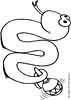 Snake coloring page