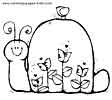 Snail coloring sheet