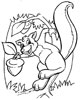 Squirrel coloring pages