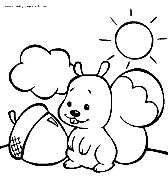 Squirrel With A Nut On A Sunny Day Color Page Christmas coloring pages for kids & adults to color in and celebrate all things christmas, from santa to snowmen to festive holiday scenes! squirrel with a nut on a sunny day