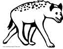 Hyena coloring pages