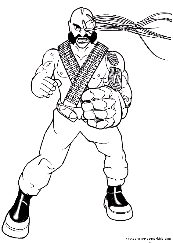 Action Man coloring page for kids