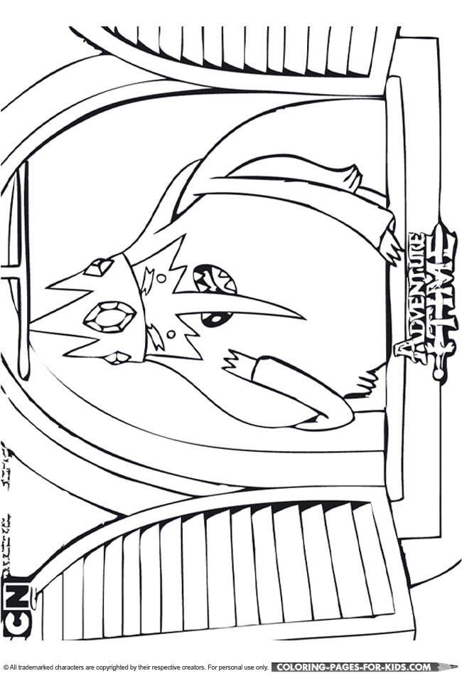 Adventure Time Ice King coloring page