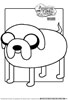 Jake the Dog coloring sheet for kids