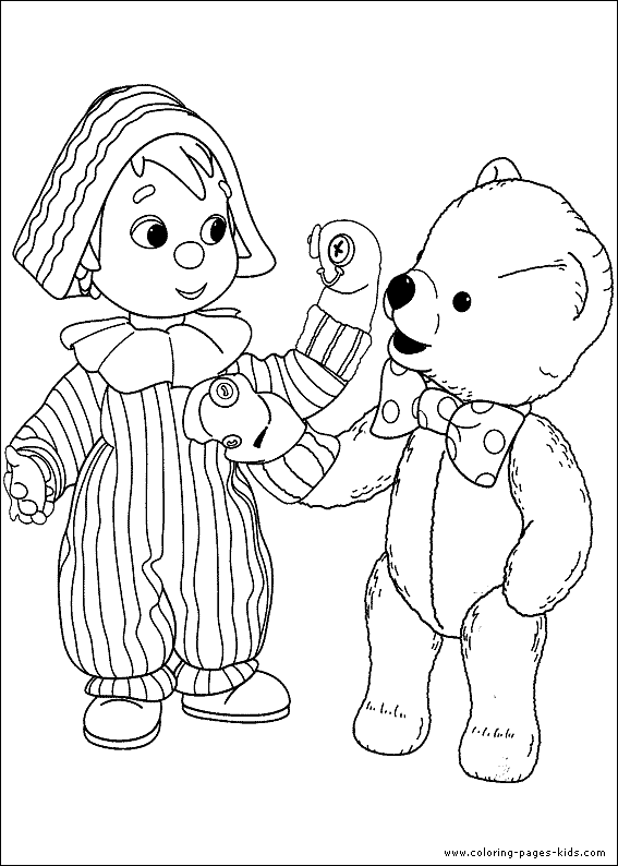 Andy Pandy color page, cartoon characters coloring pages, color plate, coloring sheet,printable coloring picture
