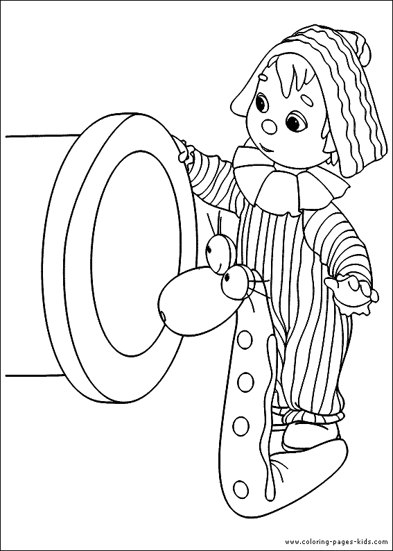 Andy Pandy and Missy Hissy color page - Andy Pandy coloring pages