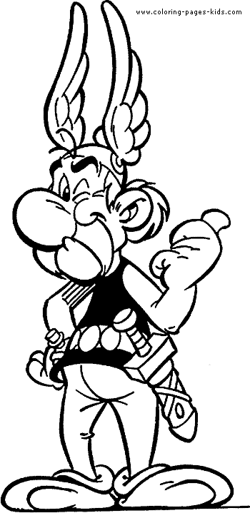 Asterix and Obelix cartoon characters coloring pages, color plate, coloring sheet,printable coloring picture