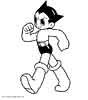 Astro Boy cartoon coloring picture