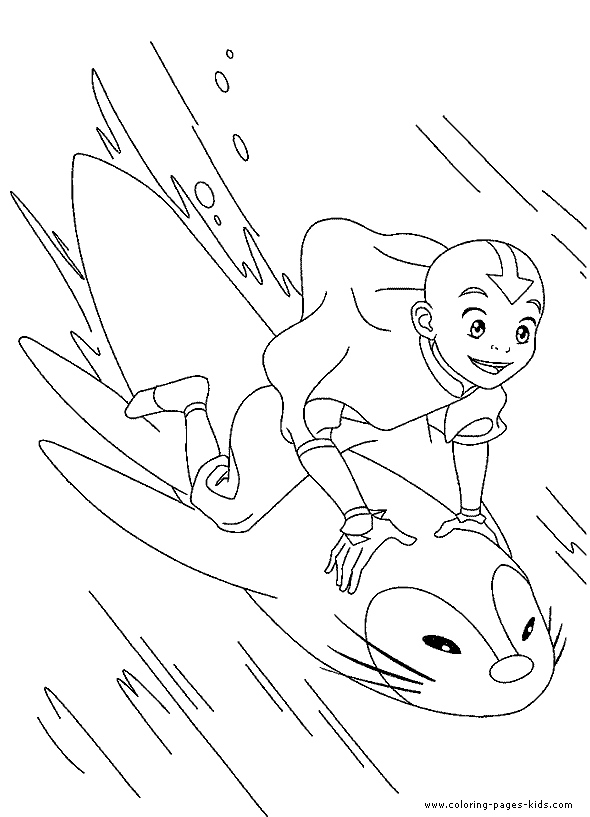 Avatar The Last Airbender color page cartoon characters coloring pages, color plate, coloring sheet,printable coloring picture