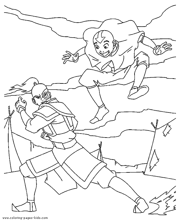 Avatar The Last Airbender color page cartoon characters coloring pages, color plate, coloring sheet,printable coloring picture