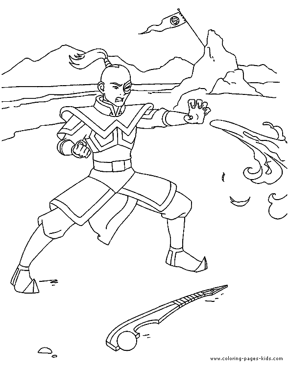 Avatar The Last Airbender color page cartoon characters coloring pages, color plate, coloring sheet,printable coloring picture