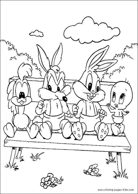 Baby Looney Tunes color page cartoon characters coloring pages, color plate, coloring sheet,printable coloring picture