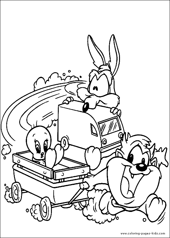 Baby Looney Tunes color page cartoon characters coloring pages, color plate, coloring sheet,printable coloring picture