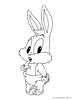 Baby Bugs Bunny coloring page for kids