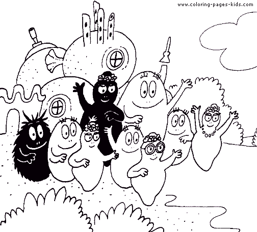 Barbapapa color page cartoon characters coloring pages, color plate, coloring sheet,printable coloring picture