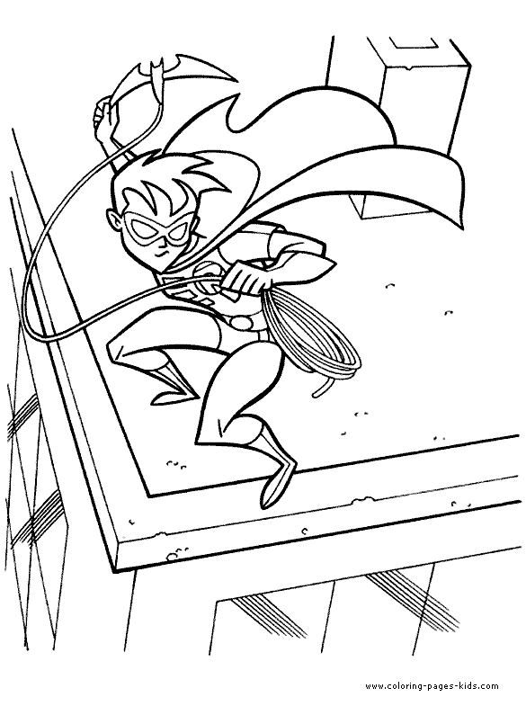 Robin coloring picture