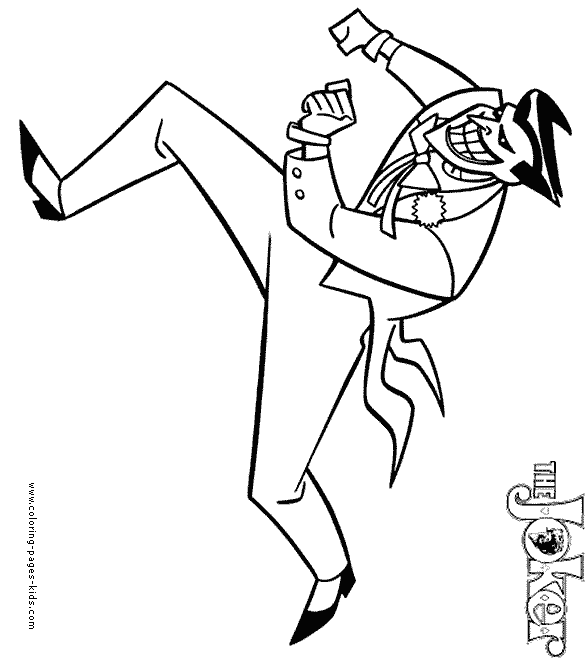 the joker printable coloring pages