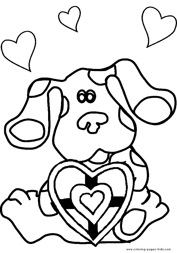 Blue's Clues color page, cartoon characters coloring pages, color plate, coloring sheet,printable coloring picture