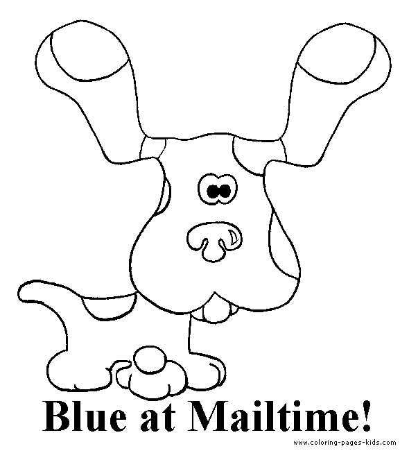 Blue's Clues color page, cartoon characters coloring pages, color plate, coloring sheet,printable coloring picture