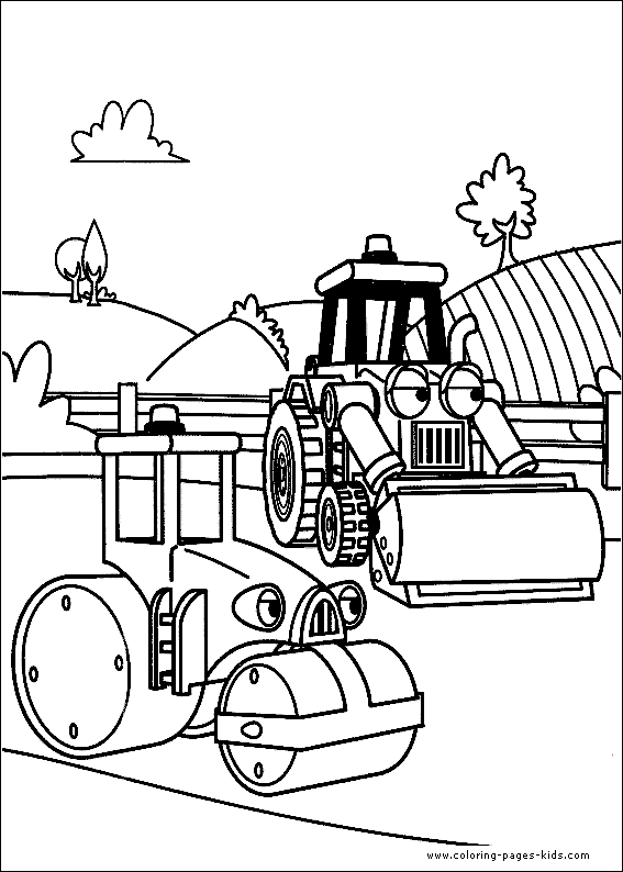 Bob the Builder color page, cartoon characters coloring pages, color plate, coloring sheet,printable coloring picture