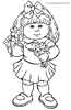 Cabbage Patch Kids colouring page