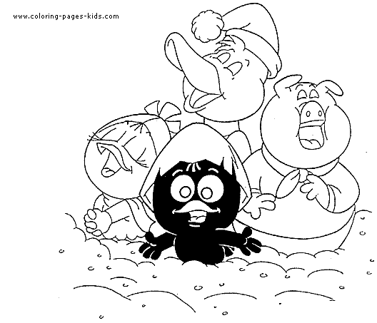 Calimero color page, cartoon characters coloring pages, color plate, coloring sheet,printable coloring picture