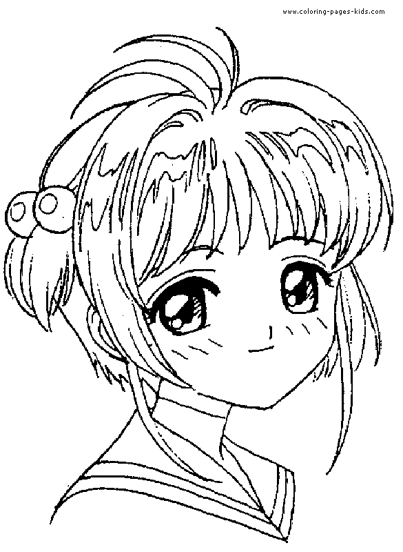 Cardcaptor Sakura color page, cartoon characters coloring pages, color plate, coloring sheet,printable coloring picture