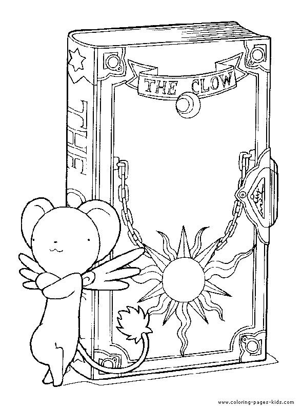 Cardcaptor Sakura color page Fun coloring pages for kids to print
