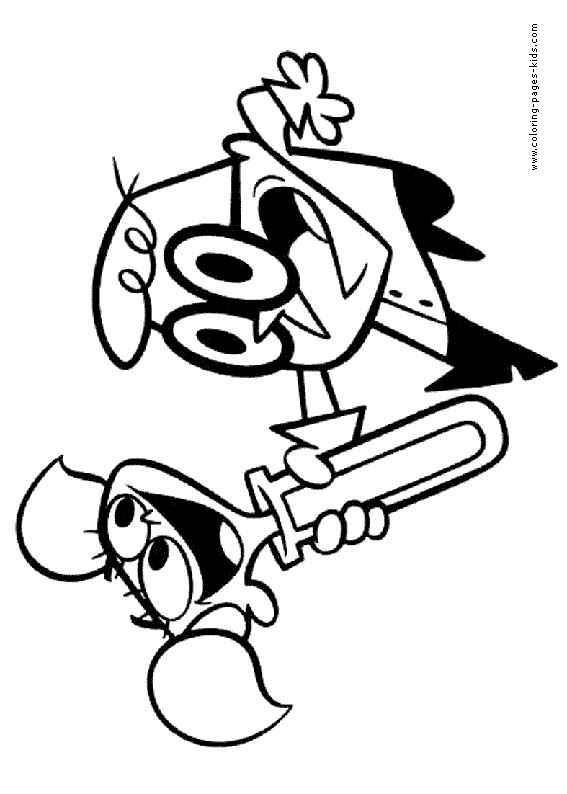 Dexter S Laboratory Color Page Coloring Pages For Kids